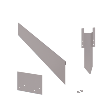 Obrzeże trawnikowe ze stali ocynkowanej - Zagięte - Wysokość 13 cm - Kompletny zestaw 24 metr
