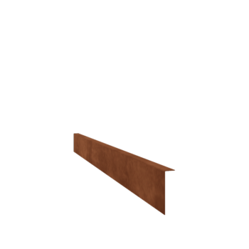 Odgięte obrzeże ze stali corten 12 cm (długość 240 cm)