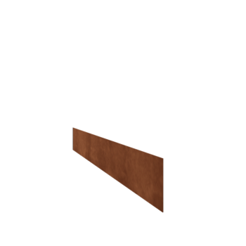 Proste obrzeże ze stali corten 15 cm (długość 240 cm)