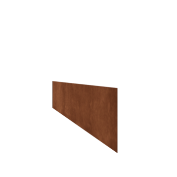 Proste obrzeże ze stali corten 25 cm (długość 150 cm)