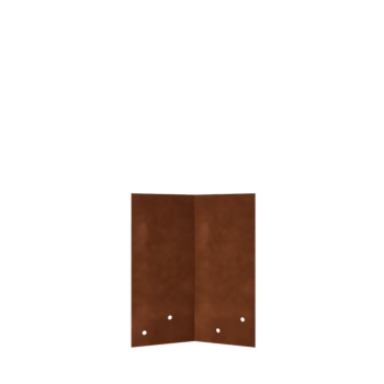 Płyta łącząca stal corten 45º średnia 22 - 25 cm