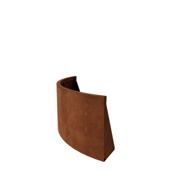 Mur oporowy ze stali corten - Łuk zewnętrzny - 100 x 100 x 50 cm