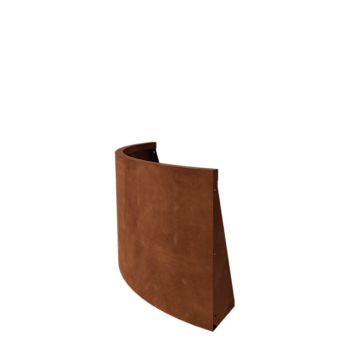 Mur oporowy ze stali corten - Łuk zewnętrzny - 100 x 100 x 60 cm