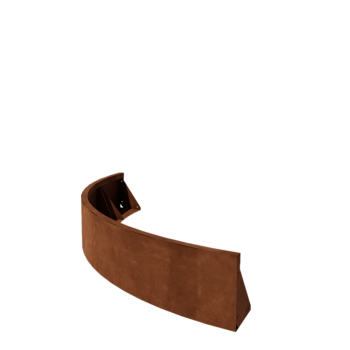 Mur oporowy ze stali corten - Łuk zewnętrzny - 150 x 150 x 30 cm