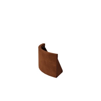 Mur oporowy ze stali corten - Łuk zewnętrzny - 50 x 50 x 30 cm