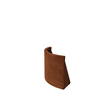 Mur oporowy ze stali corten - Łuk zewnętrzny - 50 x 50 x 40 cm