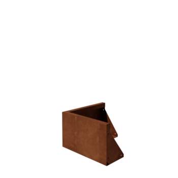Mur oporowy ze stali corten - Narożnik zewnętrzny - 50 x 50 x 30 cm