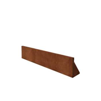 Mur oporowy ze stali corten - Proste - 150 x 30 cm