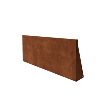 Mur oporowy ze stali corten - Proste - 150 x 60 cm
