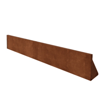 Prosta ściana oporowa ze stali corten 200 cm (wysokość 30 cm)