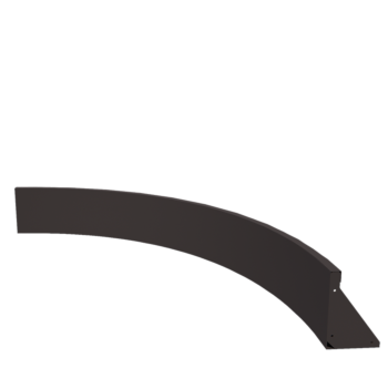 Stalowy mur oporowy - Łuk wewnętrzny - 150 x 150 x 30 cm - Inny kolor RAL