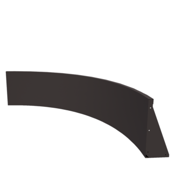 Stalowy mur oporowy - Łuk zewnętrzny - 150 x 150 x 50 cm - Inny kolor RAL