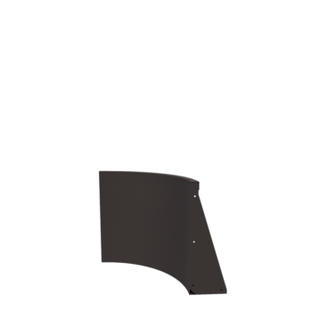 Stalowy mur oporowy - Łuk wewnętrzny - 50 x 50 x 60 cm - Inny kolor RAL