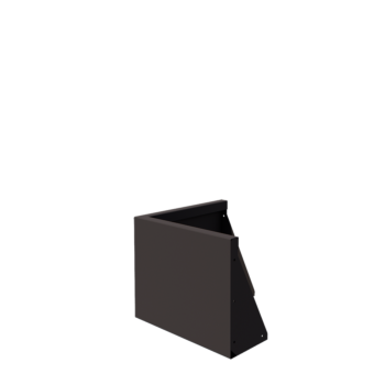 Stalowy mur oporowy - Narożnik zewnętrzny - 50 x 50 x 40 cm - Inny kolor RAL