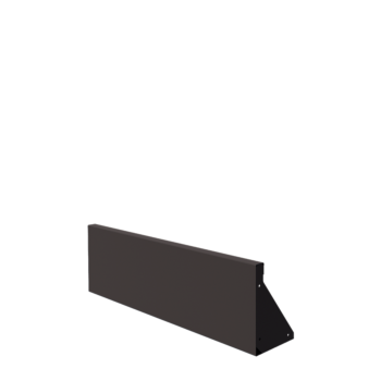 Stalowy mur oporowy - Proste - 100 x 30 cm - RAL7016 matowy (szary antracyt)