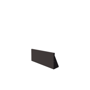 Stalowy mur oporowy - Proste - 100 x 40 cm - RAL7016 matowy (szary antracyt)