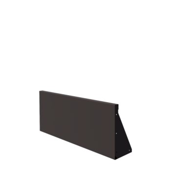 Stalowy mur oporowy - Proste - 100 x 40 cm - RAL7016 matowy (szary antracyt)