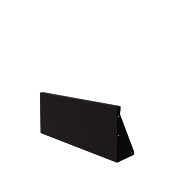 Stalowy mur oporowy - Proste - 100 x 40 cm - RAL9005 matowy (czarny)
