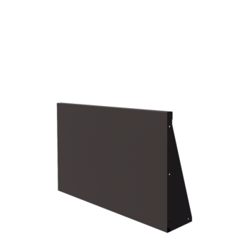 Stalowy mur oporowy - Proste - 100 x 60 cm - Inny kolor RAL