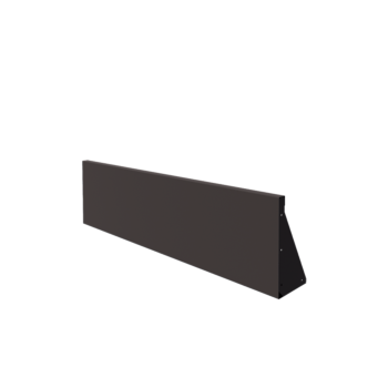 Stalowy mur oporowy - Proste - 150 x 40 cm - RAL7016 matowy (szary antracyt)