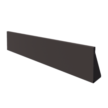 Stalowy mur oporowy - Proste - 200 x 40 cm - RAL7016 matowy (szary antracyt)