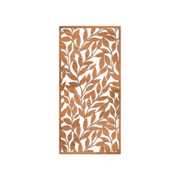 Dekoracja ścienna ze stali corten - Liście Small - 60 x 28,8 cm