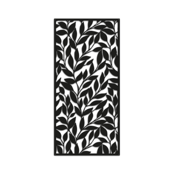 Stalowa dekoracja ścienna - Liście Small - 60 x 28,8 cm