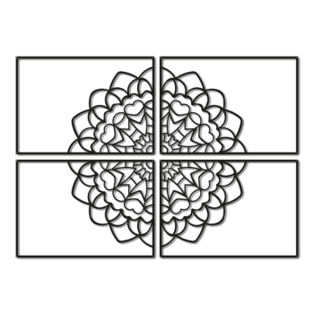 Metalowa dekoracja ścienna Mandala *OP=OP