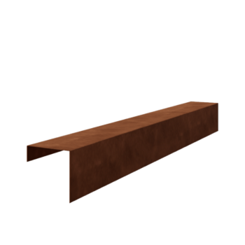 Profil U-kształtny ze stali corten 15 x 15 x 5 cm (długość 150 cm)