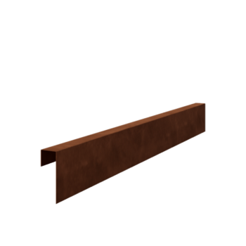Profil U-kształtny ze stali corten 15 x 5 x 5 cm (długość 150 cm)
