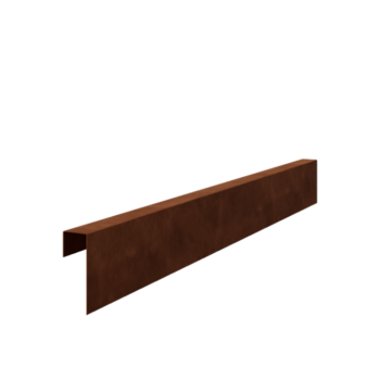 Profil U-kształtny ze stali corten 15 x 5 x 5 cm (długość 240 cm)