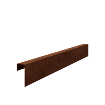 Profil U-kształtny ze stali corten 15 x 6 x 5 cm (długość 150 cm)