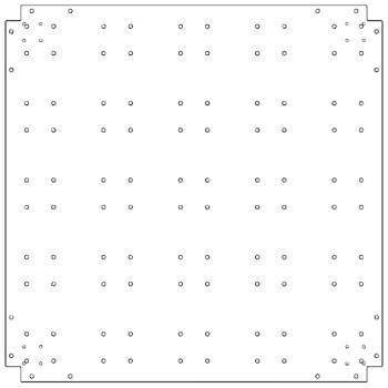 Płyta dolna ze stali ocynkowanej - 100 x 100 cm