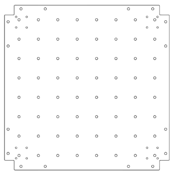 Płyta dolna ze stali ocynkowanej - 70 x 70 cm