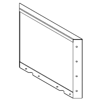 Stalowa donica - Panel - 40 x 50 cm - RAL7016 matowy (szary antracyt)