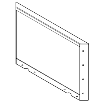 Stalowa donica - Panel - 40 x 60 cm - RAL7016 matowy (szary antracyt)