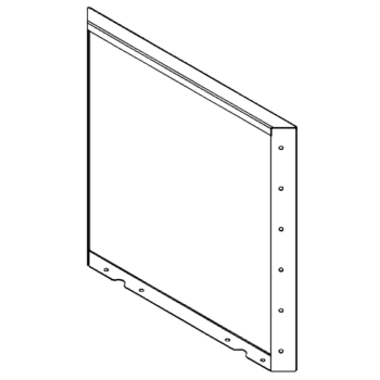 Stalowa donica - Panel - 60 x 60 cm - RAL7016 matowy (szary antracyt)