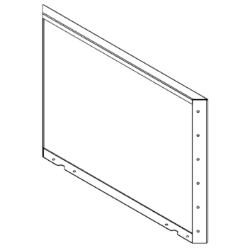 Stalowa donica - Panel - 60 x 80 cm - RAL9005 matowy (czarny)