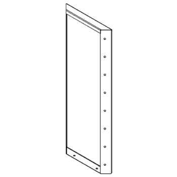 Stalowa donica - Panel - 80 x 30 cm - RAL7016 matowy (szary antracyt)