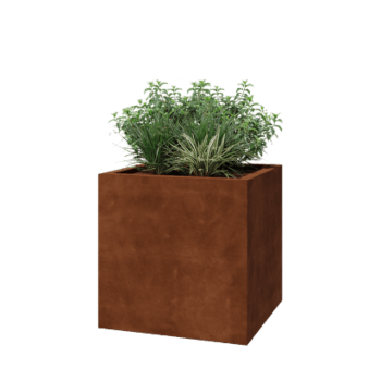 Spawana Donica ze stali corten Montana 70 x 70 x 70 cm