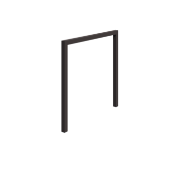 Stalowa pergola - Proste - 250 x 230 cm - RAL7016 matowy (szary antracyt) - Bez bloczka betonowego