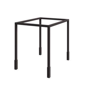 Stalowa pergola - Prostokątne - 324 x 250 x 230 cm - RAL7016 matowy (szary antracyt) - Z bloczkiem betonowym
