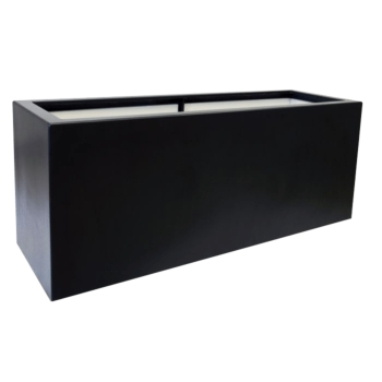 Donica poliestrowa - Prostokąt - 120 x 50 x 60 cm - RAL9010 matowy (biały) - Z dnem