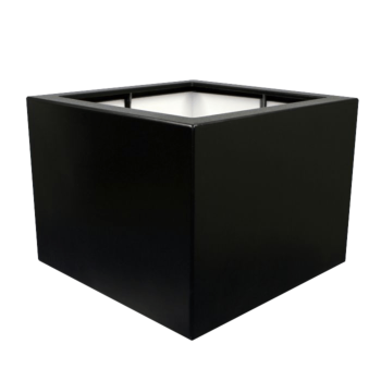 Donica poliestrowa - Kwadrat - 80 x 80 x 40 cm - RAL9010 matowy (biały) - Z dnem