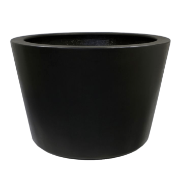 Donica poliestrowa - Stożkowy - Ø 120 x 80 cm - RAL9010 matowy (biały) - Z dnem