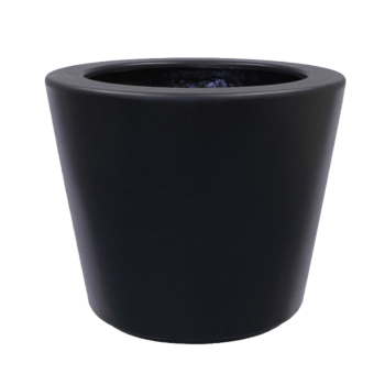 Donica poliestrowa - Stożkowy - Ø 95 x 70 cm - RAL9010 matowy (biały) - Z dnem