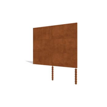 Ogrodzenie ze stali Corten H3 sada 252 cm