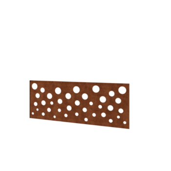 Ogrodzenie ze stali Corten H panelu B 120 x 47,5 cm