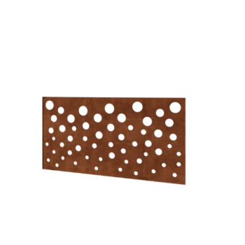 Ogrodzenie panelowe ze stali corten H - Panel B - 120 x 63,3 cm