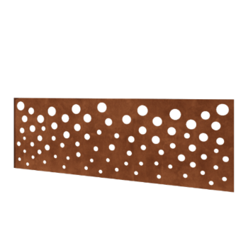 Ogrodzenie panelowe ze stali corten H - Panel B - 180 x 63,3 cm